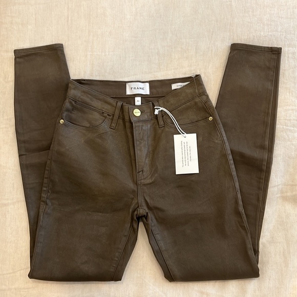 FRAME - Le High Skinny - Military Coated - Picture 2 of 4